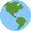 🌎 Globe Menampilkan Amerika Twitter