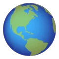 🌎 Globe Menampilkan Amerika