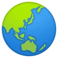 🌏 Globe Menampilkan Asia Australia Google