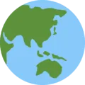 🌏 Globe Menampilkan Asia Australia Twitter