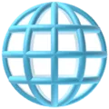 🌐 Globe dengan Meridian Apple