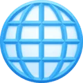 🌐 Globe dengan Meridian Facebook