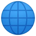 🌐 Globe dengan Meridian Google