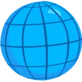 🌐 Globe dengan Meridian Messenger