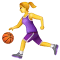 ⛹️‍♀️ Wanita Memantulkan Bola WhatsApp
