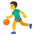 ⛹️‍♂️ Pria Memantulkan Bola Google