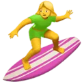 🏄‍♀️ Wanita Berselancar Apple