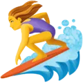 🏄‍♀️ Wanita Berselancar Facebook