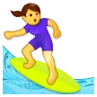 🏄‍♀️ Wanita Berselancar Samsung