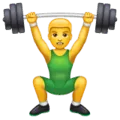 🏋️‍♂️ Pria Mengangkat Beban WhatsApp