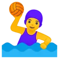 🤽‍♀️ Wanita Bermain Polo Air Apple Google