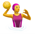 🤽‍♀️ Wanita Bermain Polo Air Apple