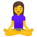 🧘‍♀️ Wanita dalam Posisi Lotus Google
