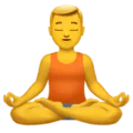 🧘‍♂️ Pria dalam Posisi Lotus Apple