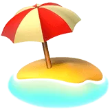 🏖️ Pantai Dengan Payung Apple