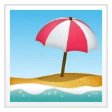 🏖️ Pantai dengan Payung WhatsApp