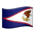 🇦🇸 Bendera Samoa Amerika Apple