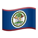 🇧🇿 Bendera Belize Apple