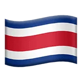 🇨🇷 Bendera Kosta Rika Apple