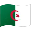 🇩🇿 Bendera Aljazair Google