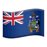 🇬🇸 Bendera Georgia Selatan Kep. Sandwich Selatan Apple