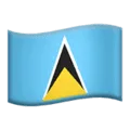 🇱🇨 Bendera Saint Lucia Apple