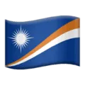 🇲🇭 Bendera Kepulauan Marshall Apple
