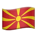 🇲🇰 Bendera Makedonia Utara Apple