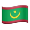 🇲🇷 Bendera Mauritania Apple