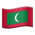 🇲🇻 Bendera Maladewa Apple