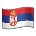 🇷🇸 Bendera Serbia Apple