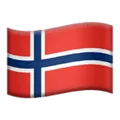 🇸🇯 Bendera Svalbard dan Jan Mayen Apple