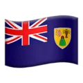 🇹🇨 Bendera Kepulauan Turks dan Caicos Apple