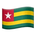🇹🇬 Bendera Togo Apple