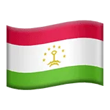 🇹🇯 Bendera Tajikistan Apple