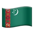🇹🇲 Bendera Turkmenistan Apple