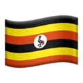 🇺🇬 Bendera Uganda Apple