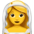 👰‍♀️ Wanita Berpenutup Kepala Apple