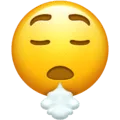 😮‍💨 Wajah Mengembuskan Napas Emojipedia