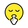😮‍💨 Wajah Mengembuskan Napas OpenMoji