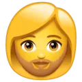 🧔‍♀️ Wanita Berjanggut WhatsApp