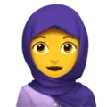 🧕 Wanita dengan Kerudung Apple