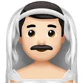 👰🏻‍♂️ Pria Berpenutup Kepala Apple
