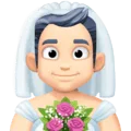 👰🏻‍♂️ Pria Berpenutup Kepala Facebook