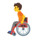 🧑‍🦽 Orang dengan Kursi Roda Manual Google