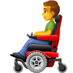 👨‍🦼 Pria dengan Kursi Roda Bermotor Facebook