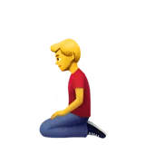 🧎‍♂️ Pria Berlutut Apple