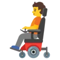 🧑‍🦼 Orang dengan Kursi Roda Bermotor Google