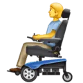 🧑‍🦼 Orang dengan Kursi Roda Bermotor WhatsApp