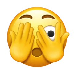 🫣 Wajah dengan Mata Mengintip Emojipedia